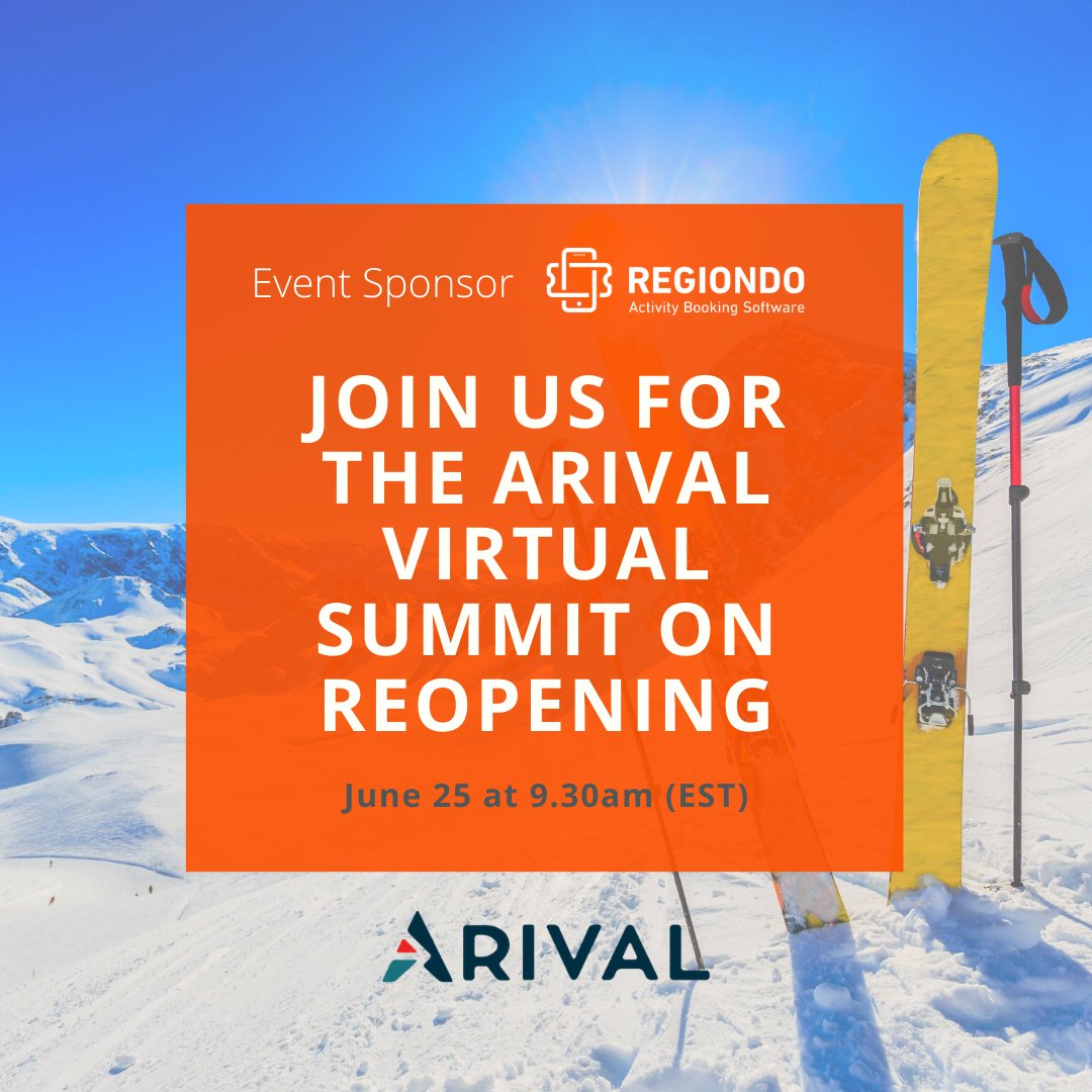 regiondo's tweet photo. Learn how TUI is getting back to #business inย this year's Arival Virtual Summit. Join us on June 25 at 9.30 am (EST).
We offer a #Promo #Code to get there for #free. Comment with "CODE" and you will receive it! ๐ https://t.co/CN617q1Nbv
#LoveLocalExperiences #ArivalSummit https://t.co/xaqm38bxzr