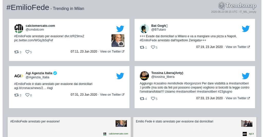 TrendsMilano's tweet photo. #emiliofede è ormai una tendenza in #Milan

https://t.co/BLcB0k0jU9 https://t.co/c90BEZny92