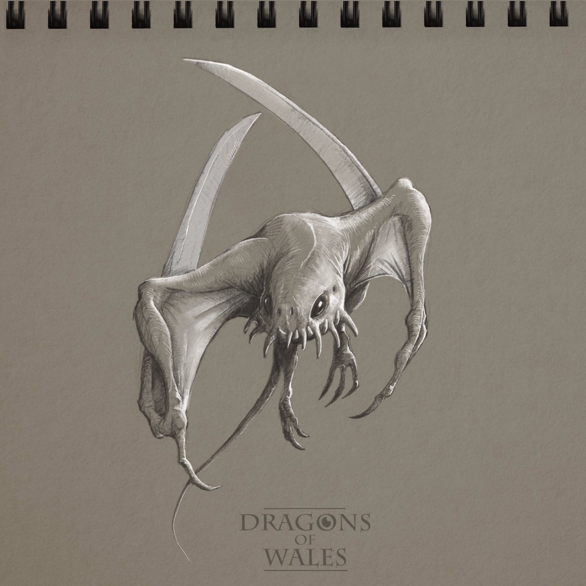 THREAD: 100 Days, 100 Dragons. Well, this it. The 100th and last of my  #DailyDragon sketches, all done during  #lockdown in Wales . This seems like a good time to bring them all together in one (long) thread. So here goes (1/25)