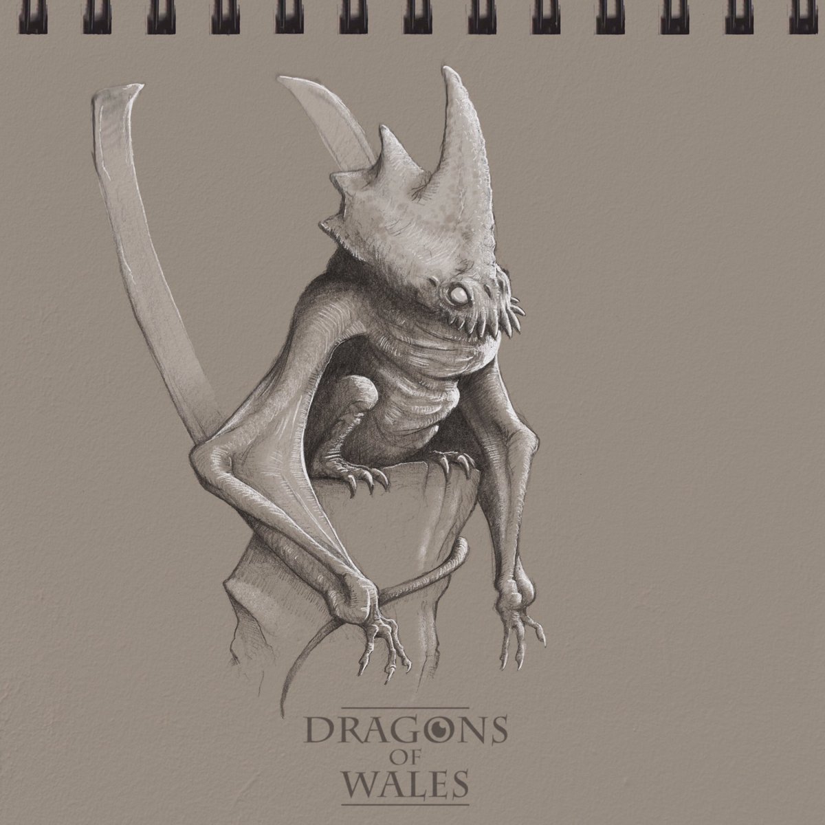 THREAD: 100 Days, 100 Dragons. Well, this it. The 100th and last of my  #DailyDragon sketches, all done during  #lockdown in Wales . This seems like a good time to bring them all together in one (long) thread. So here goes (1/25)