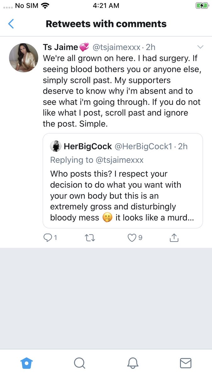 HerBigCock1's tweet photo. Ok twitter .. I love my followers and thanks for everything ❤️ but please tell me if I’m wrong .. or right here.. I’m not gonna post the picture she did but I will post the conversation. However am I crazy for disagreeing with her posting that picture???? https://t.co/GINbwfB8Zo