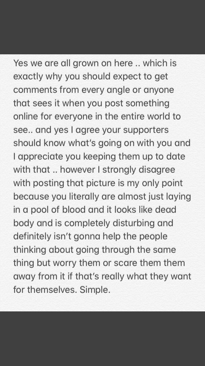 HerBigCock1's tweet photo. Ok twitter .. I love my followers and thanks for everything ❤️ but please tell me if I’m wrong .. or right here.. I’m not gonna post the picture she did but I will post the conversation. However am I crazy for disagreeing with her posting that picture???? https://t.co/GINbwfB8Zo