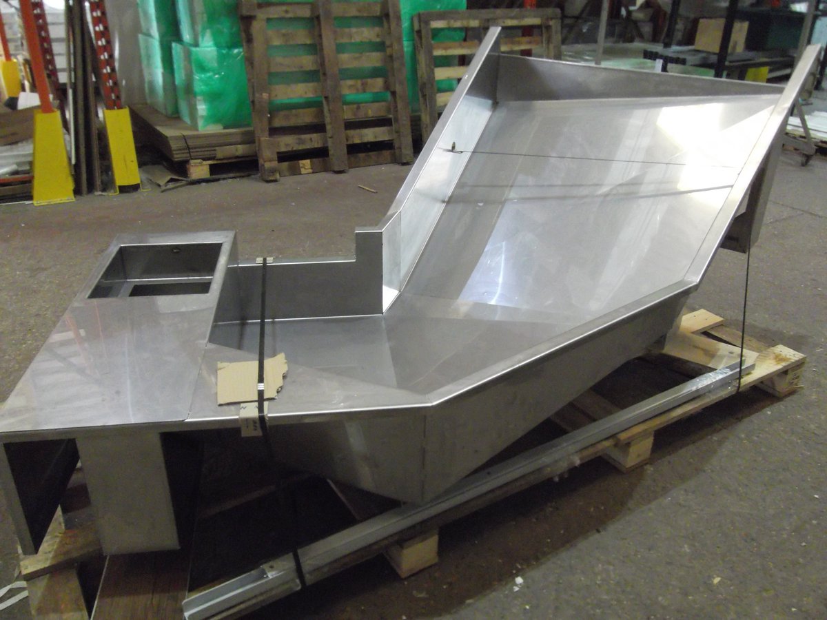 Oh Chute well 5 in fact all heading off to a Next on line distribution center.  All designed, laser cut, and manufactured by KLM Engineering.  Call our sales team to discuss your next project 01487 840885 #stainless #tigwelding #amadauk