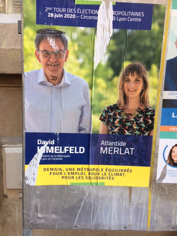 Une campagne électorale c’est le combat politique, la confrontation des idées, les joutes verbales, mais certainement pas des actes aux relents antisémites. Je dénonce et condamne ces actes et raccourcis infamants. Soyons unis face à l’obscurantisme <a href="/DavidKimelfeld/">David Kimelfeld</a> <a href="/fnb_officiel/">François-Noël BUFFET</a>