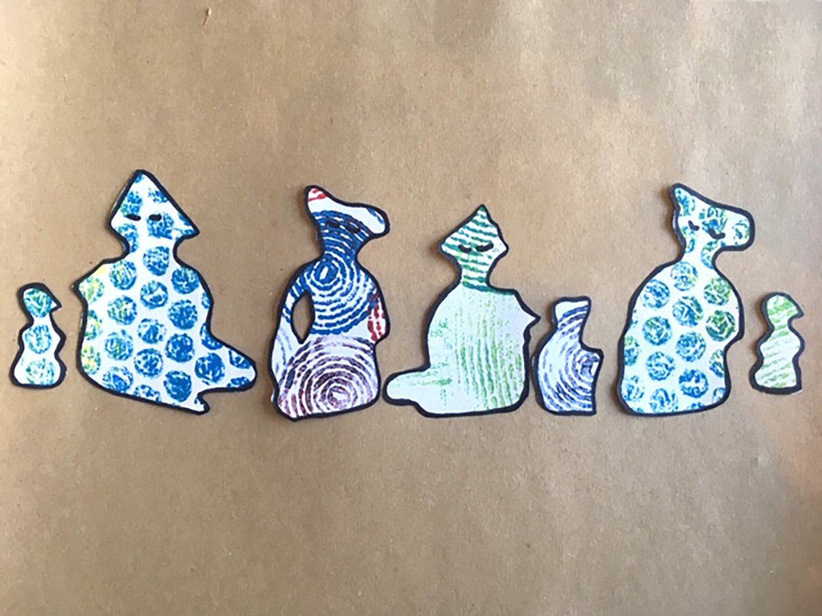 HMILeeds's tweet image. On #MuseumsUnlocked #printmaking day, follow our step-by-step printing activity, which shows you how to use the materials you've got lying around the house to make your own Wild Bunch, based on Paloma Varga Weisz's work in our exhibition #BumpedBody. 
henry-moore.org/printing-works…