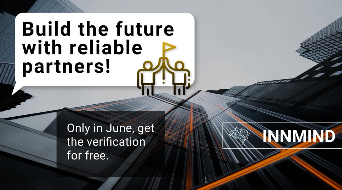 Build the future with reliable partners!
Secure your project from false partners and investors.
Especially for this, we offer to verify your profile for free on our platform, where you can build trusting relationships with investors.
✔️innmind.com/sign_up
#startups #Tech4All