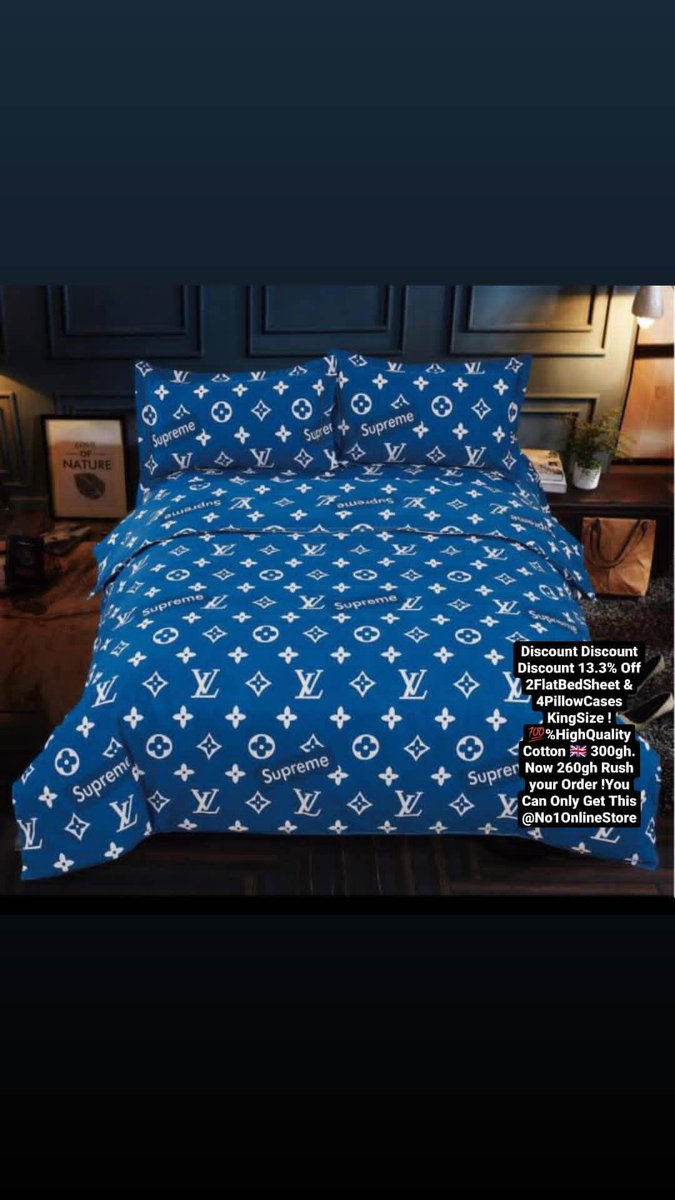 Fbbz4u's tweet photo. Discount Discount Discount 13.3% Off 2FlatBedSheet &amp; 4PillowCases KingSize ! 💯%HighQuality Cotton 🇬🇧 300gh.  Now 260gh Rush your Order !You Can Only Get This  @No1OnlineStore
@shattawalegh 
#ShattaTuesdayMarket #ShattaTuesdayMarket https://t.co/vCEsd9jIHD