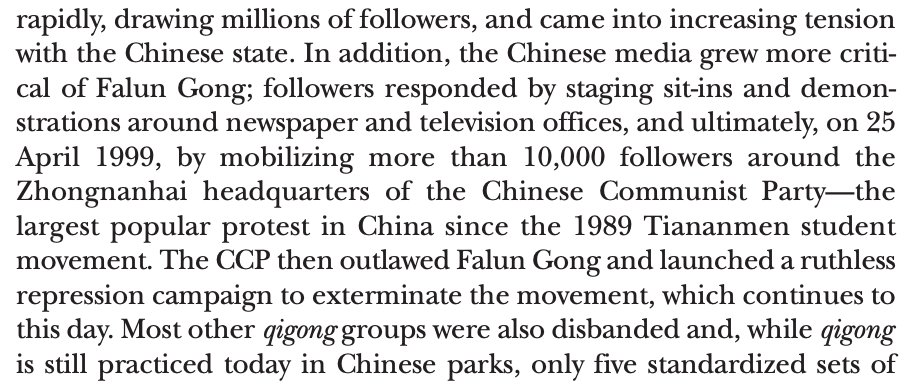 David Palmer's "Embodying Utopia: Charisma in the post-Mao Qigong Craze" picks up the story: masters bucked against official efforts to shut them down, and leveraged their large followings to stage gatherings. Most of the masters got rolled up, even before the 610 Office.