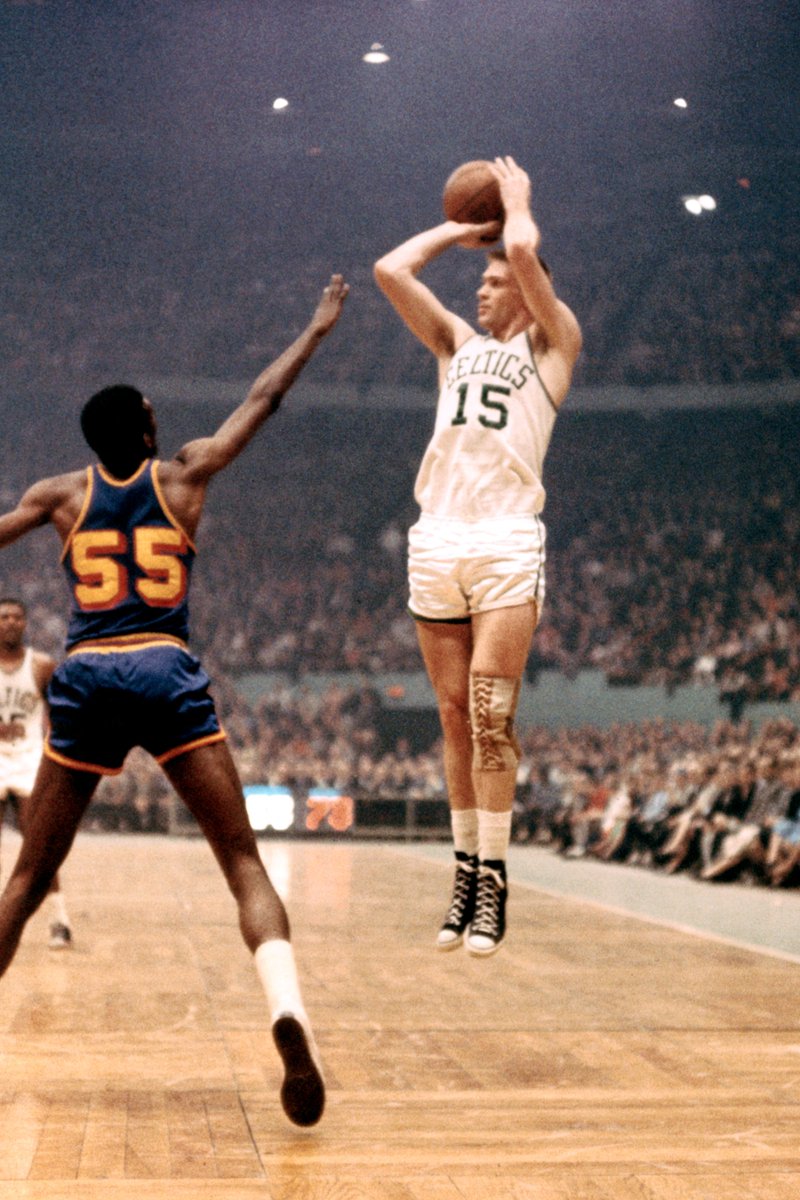 1957 ROTY - Tom Heinsohn.1957 ROTY Stats: 16.2pts, 9.8rbd, 1.6ast. 39.7 FG%, 79 FT%.Heinsohn is lucky to be on this list. Had a teammate of his wearing number 6 had played more games, there isn't even a mention in this thread. Heinsohn was a perenial All Star for the Celtics.