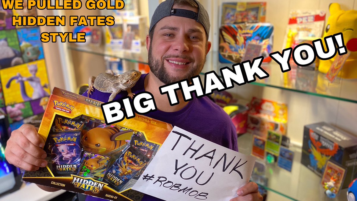 Polishrob24's tweet photo. THANK YOU ROBMOB! New video out now! https://t.co/WuZE5z7X4W #pokemonmysterydungeondx #pokemonrebelclash #pokemon #pokemonmysterydungeon #pokemonmy #mysterybox #pokemongiveaway #Swordandshield #hiddenfatesopening #hiddenfatesshiny #tradingcardgame #pokemontcg #pokemongame https://t.co/Chjahq7sPe