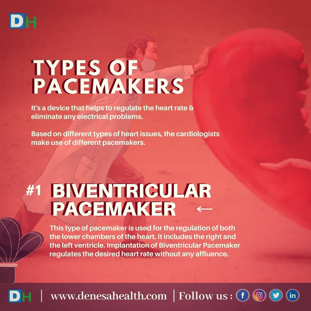 DenesaHealth's tweet photo. #Pacemaker helps to maintain the #heartrate to the desired level &amp; to avoid the lowering of heart rate to a dangerous level. There are 3types of heart pacemakers. https://t.co/Lne8ize0Xq

#ElectronicDevice #HeartDisease #BreathingProblem #DenesaHealth #Liberia #Uganda #Zimbabwe https://t.co/TyTWiWmnVZ