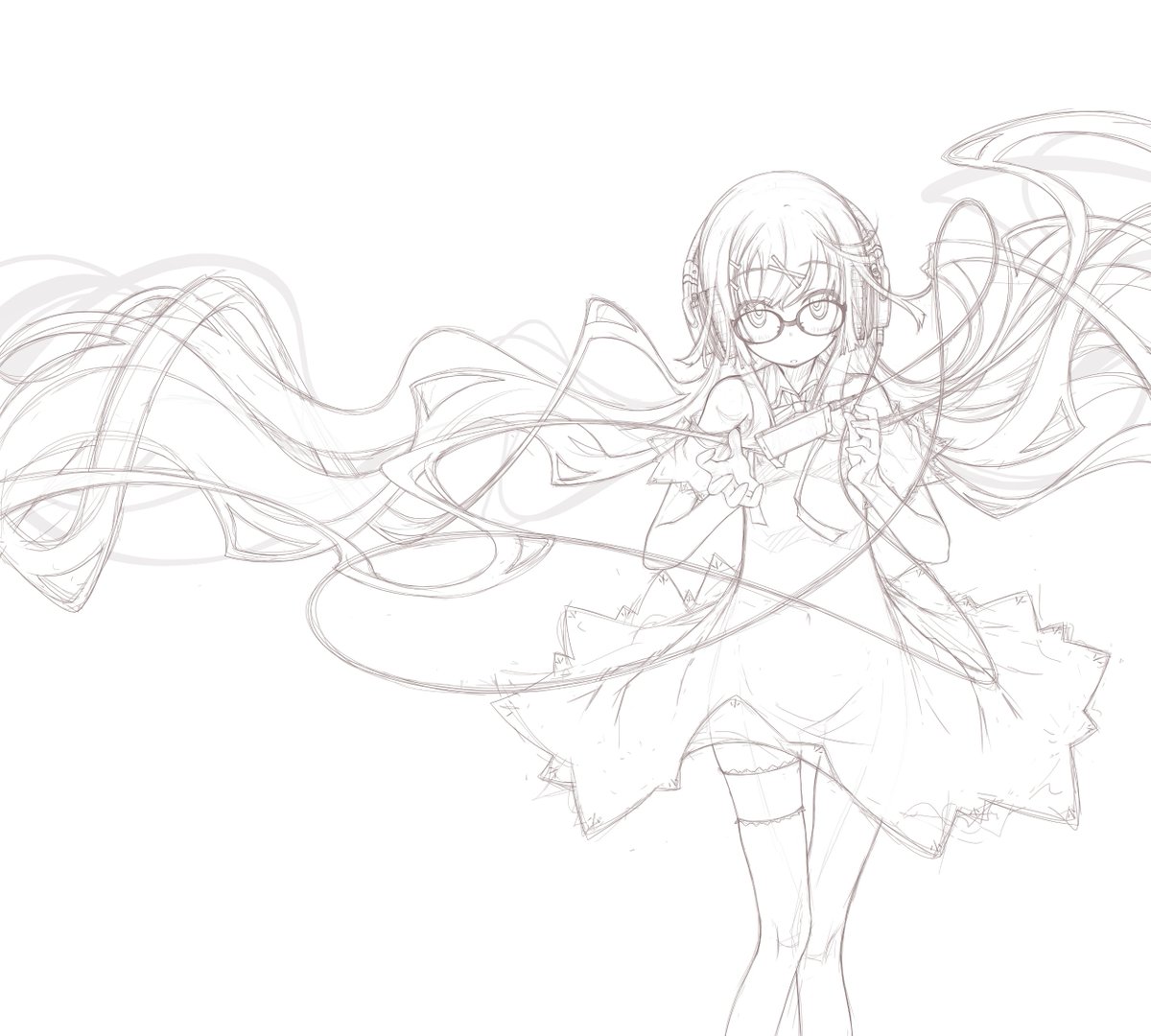 HolTunes様のジャケット絵として描かせていただいたものです。ジャケットデザインはヒトマスモドル様。2点目 