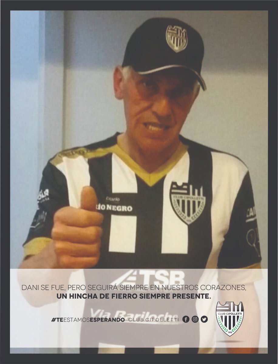 Se nos fué Dani, un hincha de fierro. Un albinegro de nuestra ciudad.

⚫️⚪️⚫️