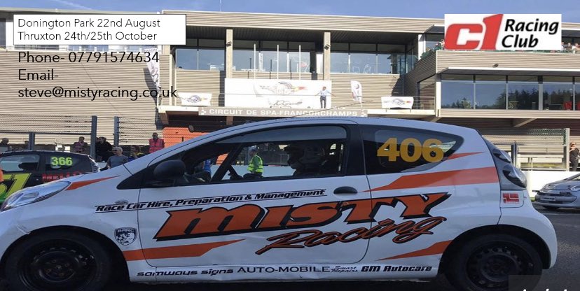 MistyRacing's tweet photo. We have spaces available in our C1’s for both Donington and Thruxton 3 hour races. 

@ClubRacingUK @OfficialBARCHQ @C1RacingClub https://t.co/1XpVYz8AMU