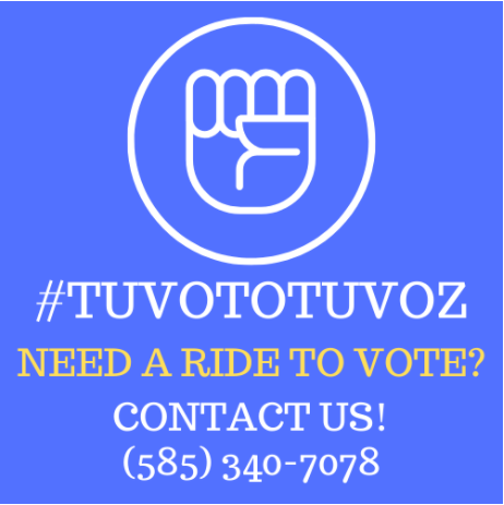 Remember to Vote today in the NYS Primary, Presidential Primary and/or the Congressional Special Election for the 27th District #TuVotoTuVoz

For more information on voting and rides to the polls visit: roclacumbre.com