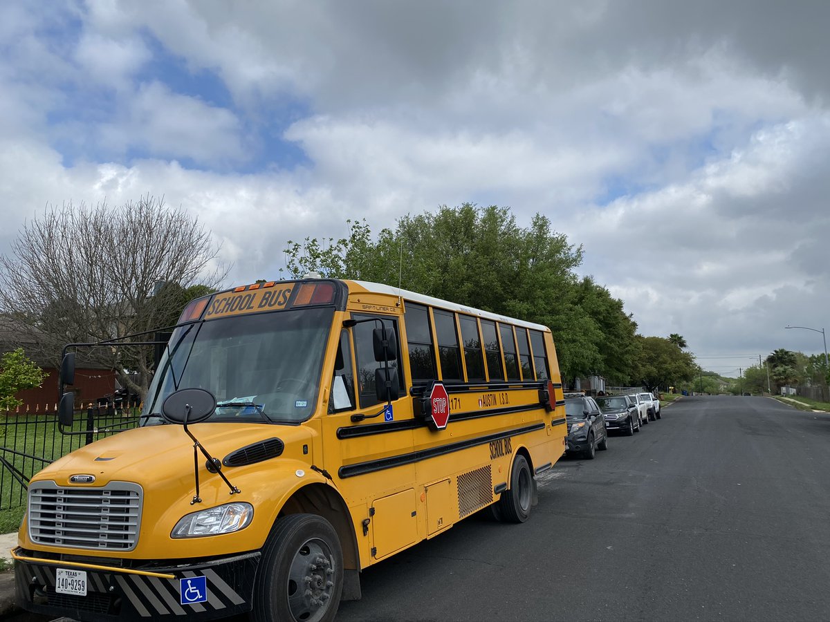 AustinISDFood's tweet photo. Due to thunderstorms, the buses servicing @AustinISD bus stop meal sites in zip codes 78744, 78747 in Southeast Austin and 78721, 78723, 78724 in Northeast Austin will be delayed today (6/23). https://t.co/iGuc7nn3uI