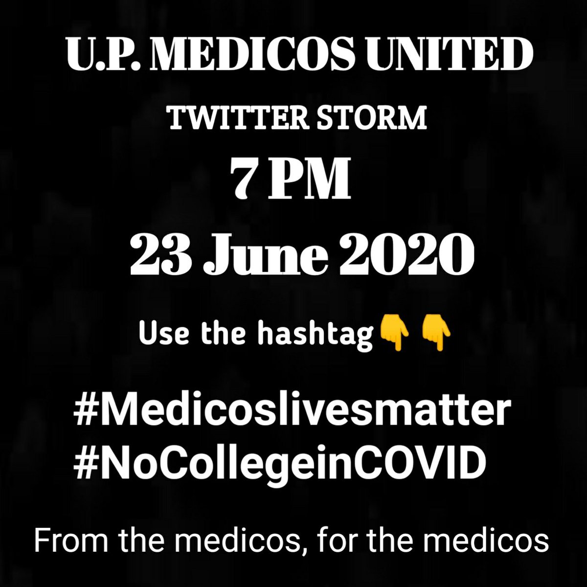 Nishitdoc's tweet photo. @CMOfficeUP @ChiefSecyUP @myogiadityanath @CSJM_University @yadavakhilesh @priyankagandhi
@MoHFW_INDIA @PMOIndia
 @drharshvardhan @DMKanpur @dmunnao @anandibenpatel
@INCIndia @BJP4UP 
 #Medicoslivesmatter
#NoCollegeinCOVID https://t.co/0O1FUnRxmg