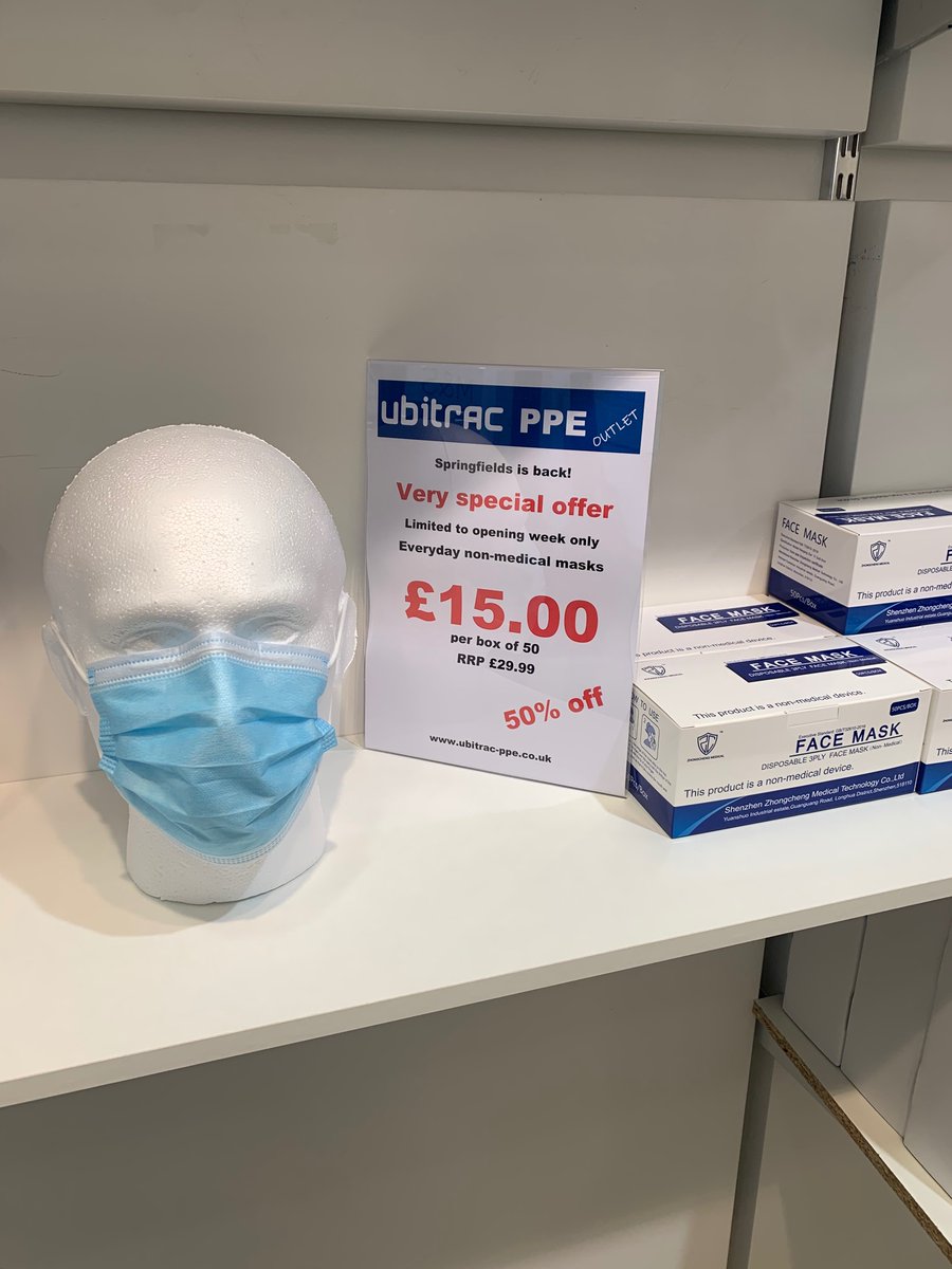 Extended our opening offer on our Everyday 3 Ply Masks - a box of 50 for £15