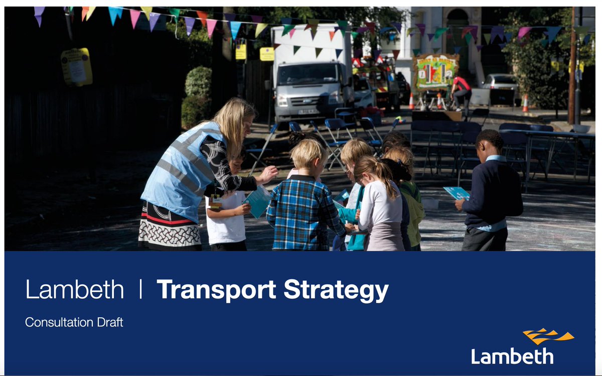  @lambeth_council's new transport strategy at the end of last year envisaged the creation of something called a  #lowtrafficneighbourhood There would be 3 1 of them would be what would become  #ovaltriangleLTN