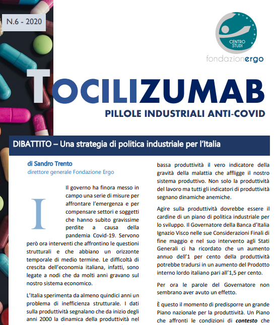 #tocilizumab pillole industriali anti #covid19. Online il sesto numero: parliamo di strategie di politica industriale con @Sandr_1776 e di confronti nel #manifatturiero >> bit.ly/2Vajcyi