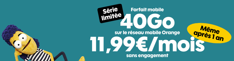 bonsplansintern's tweet photo. Forfait mobile : série limitée 40 Go à 11.99 € / mois de retour https://t.co/OfV9dx3Xa5 https://t.co/ktvfJyatiH