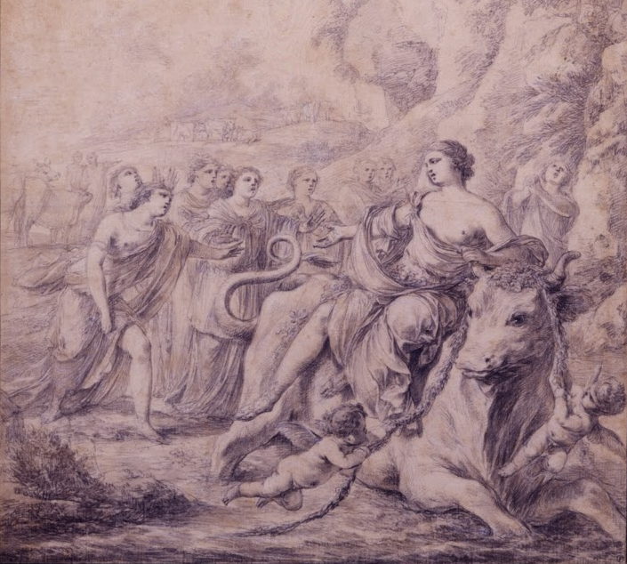 PetitPalais_'s tweet photo. [Un jour, un dessin]
Ce dessin de La Hyre représentant l'enlèvement d'Europe, unit une minutie presque flamande à une liberté et une puissance singulières
#petitpalais #CollectionPrat #dessin
Laurent de La Hyre, L'enlèvement d'Europe, Collection Prat https://t.co/3Ay8Rzugxg