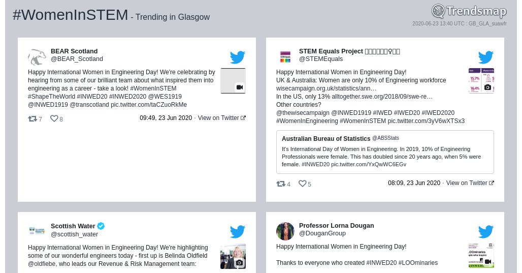 #womeninstem is now trending in #Glasgow

trendsmap.com/r/GB_GLA_suawfr