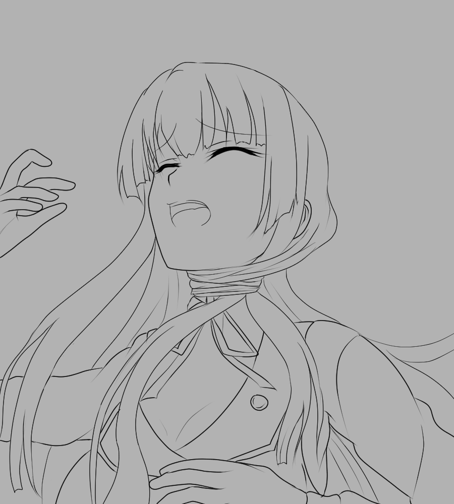 昔の己の絵を参考にしつつ練習絵
色塗らず、バストアップならなんとか時間無くても行ける
……腕落とさないよう絞めてくのじゃ
練習なのでタグは付けない ('・ω|壁

トップバッターは勿論、最推しのアン王女 ('・ω|壁 
