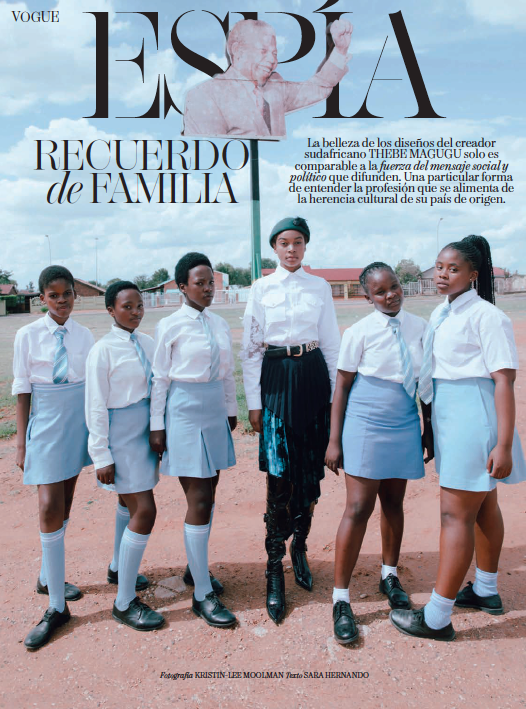 _ThebeMagugu_'s tweet photo. Thank you Vogue Spain (@VogueSpain) for this wonderful profile on our work.
July Issue, Out Now.
x🇿🇦

Text: Sara Fernadez https://t.co/qOYB3lAI0f