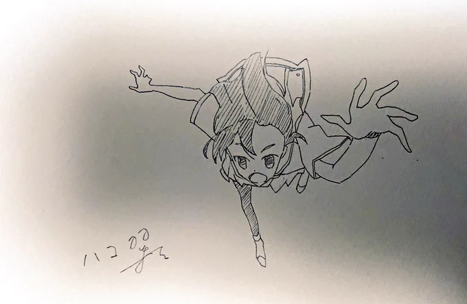 #1日1模写 #フリフラ 今日は手抜き 