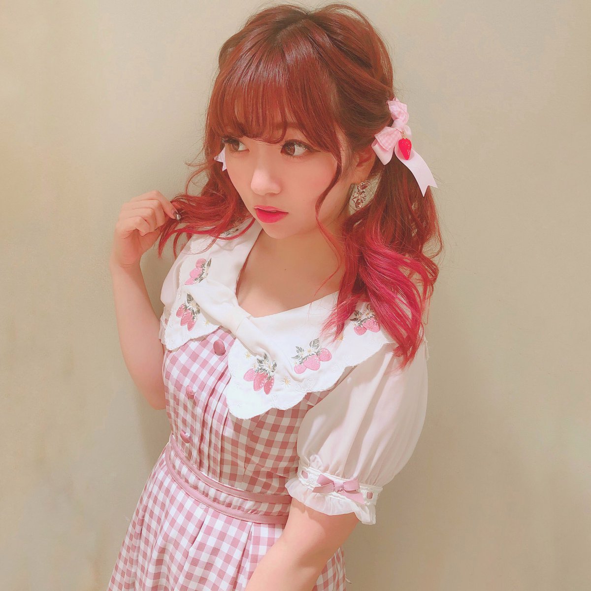 近鉄パッセ店🎀 #ストロベリーレースギンガムワンピース ギンガム