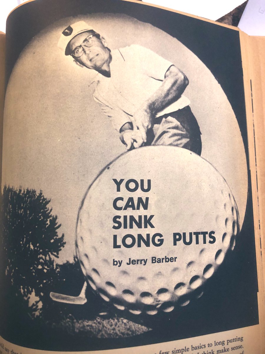 Lilgolfjock's tweet image. One of the best ever with the #flatstick #JerryBarber