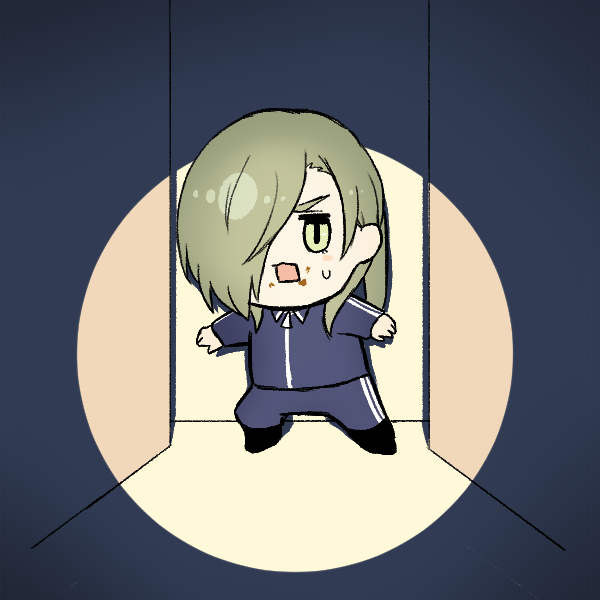 「家具の隙間から物音がすると思ったらぽて江だった時の画像 」|えてんのイラスト