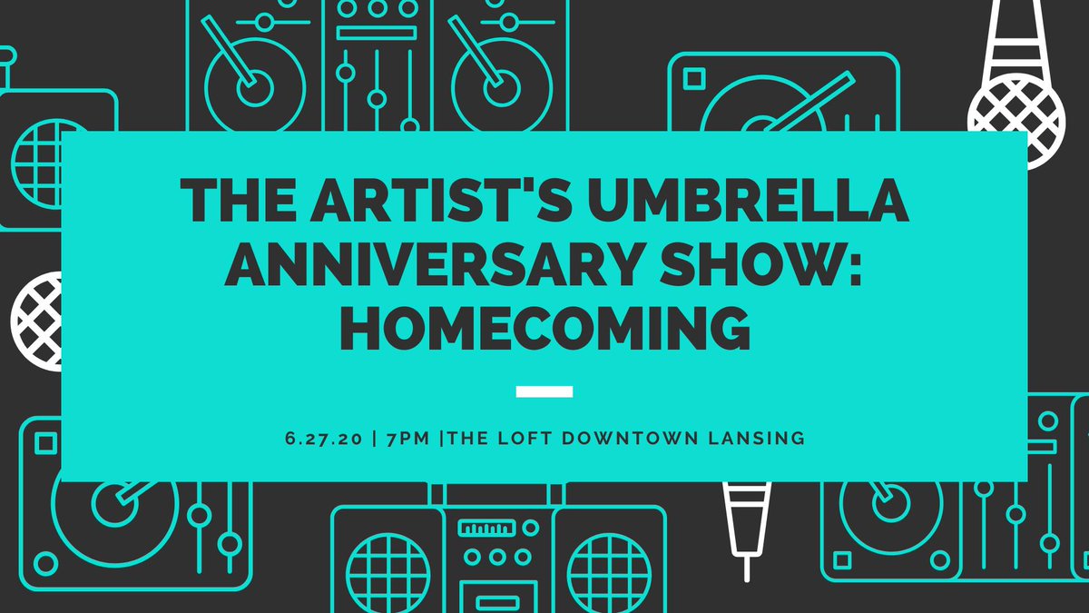 Join us this upcoming Saturday for The Artist's Umbrella Anniversary Show ☂️ Event starts at 7PM so don't miss out on our first show back in months!

We will be safely operating under local, state and federal guidelines.