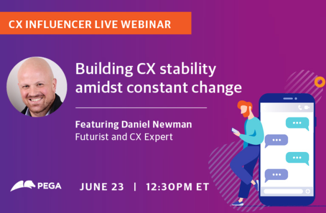 pega_dsk's tweet photo. What’s the best kept secret to CX success behind the world’s most enduring brands? To find out, register and attend our upcoming webinar with futurist and principal analyst, Dan Newman. #pegapartners #ttec #CX https://t.co/UYT6k07gPq https://t.co/M5xTymLEu3