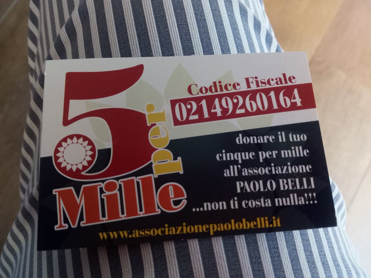 barbara7b7's tweet photo. Donaci il tuo #5permille 😊.
Grazie!! https://t.co/V5g1MaYMki