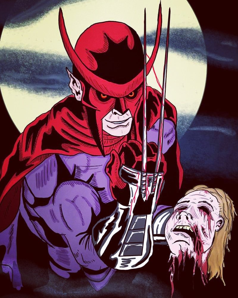 C_137SnOky's tweet photo. One of the coolest comic book characters to come out of the 90s was Faust!! Here is my take on Faust. Still have practice more but I'm coming along. #snorky #faust #comicbook #evil #hell #sixsixsix #antihero #devil #death #Practice #stilllearning #art #doodle #COVID19 https://t.co/khFYqp4clA