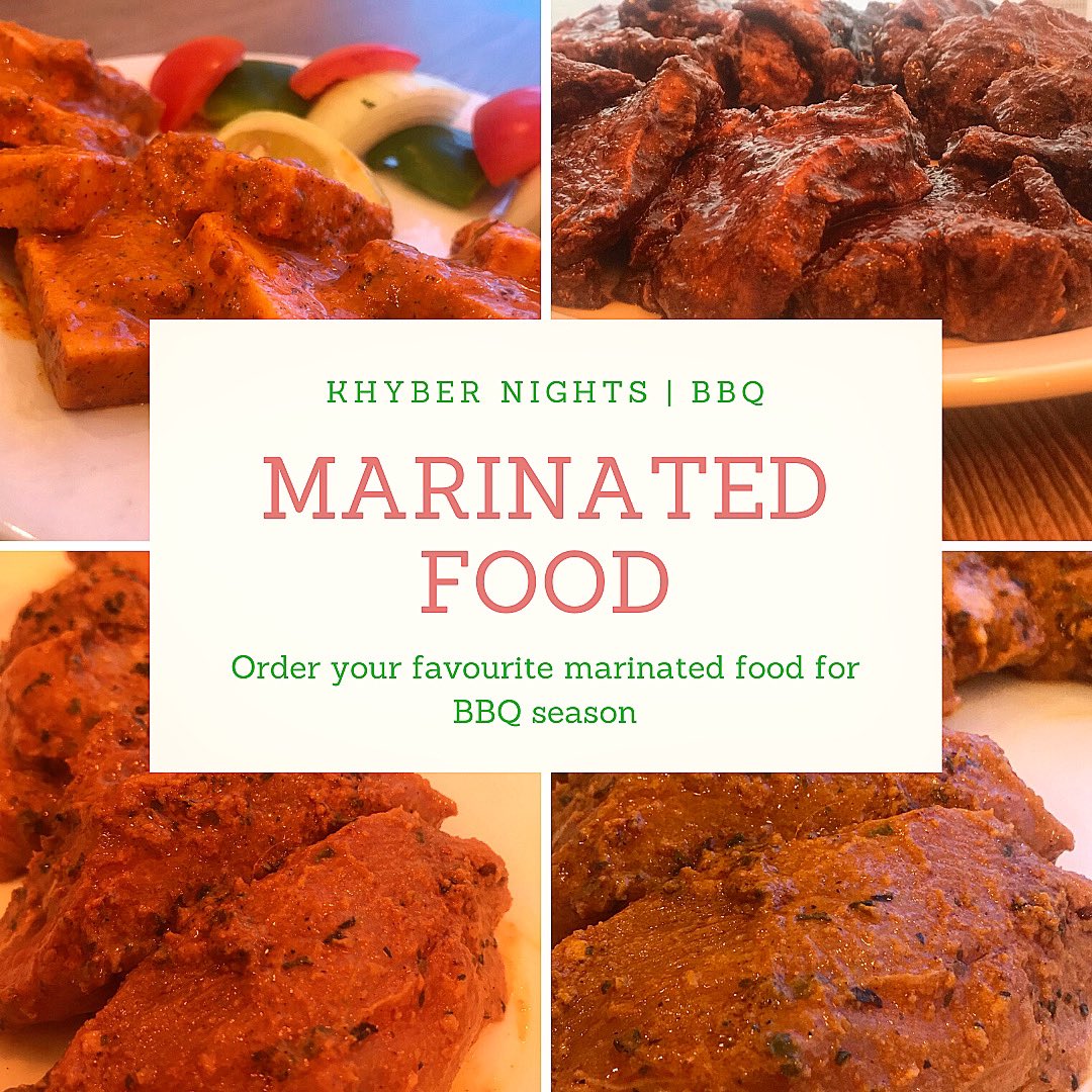 KhyberNights's tweet photo. With BBQ season on the horizon, itโs a great time to grab some Khyber Nights marinated food! ๐๐
Call us or order online for your favourite food, thereโs plenty to choose from. ๐๐ฒ
๐ Pre-order a day before.
#bbq #marinatedmeat #indianfood #chickenwings #lamb #paneer https://t.co/FYCn52gB59