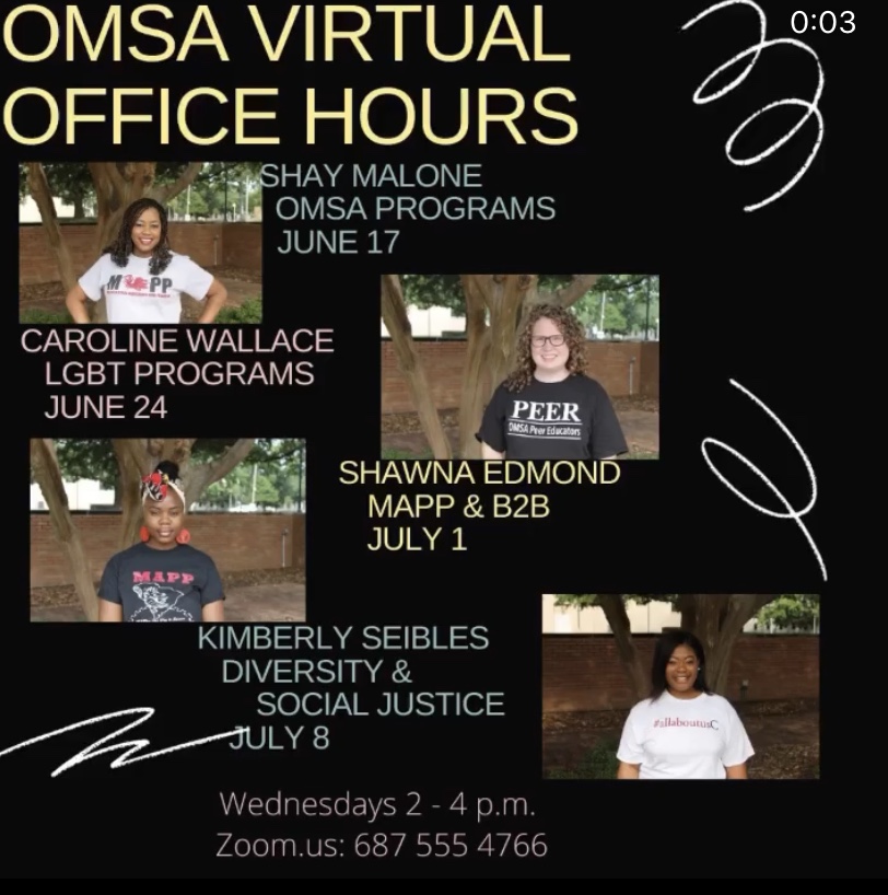 The Office of Multicultural Student Affairs strives to make our diverse campus an accepting &amp; welcoming place for all students. Make sure to check out their weekly virtual office hours! <a href="/OMSAatUofSC/">Multicultural Student Affairs</a> <a href="/UofSC/">University of South Carolina</a>
