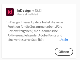 InDesignBlog's tweet photo. DAS UPDATE auf #InDesign 15.1.1 ist da!
Unteranderem wurde der BUG 🐞 "All text variables (including page numbers) replaced by "ss" text"
gefixed 🥳
Das Update sollte jetzt in Eurer Creative Cloud APP zur Verfügung stehen 🚀 https://t.co/GyuI32A7Oj