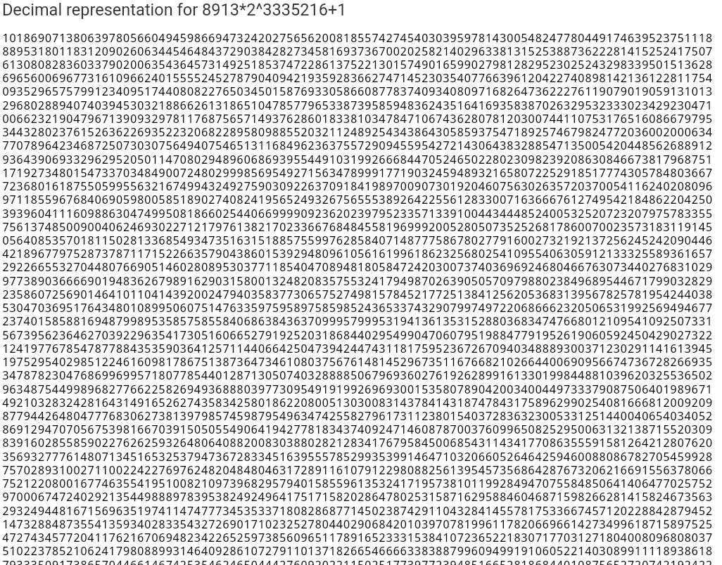 PrimeGrid tweet media