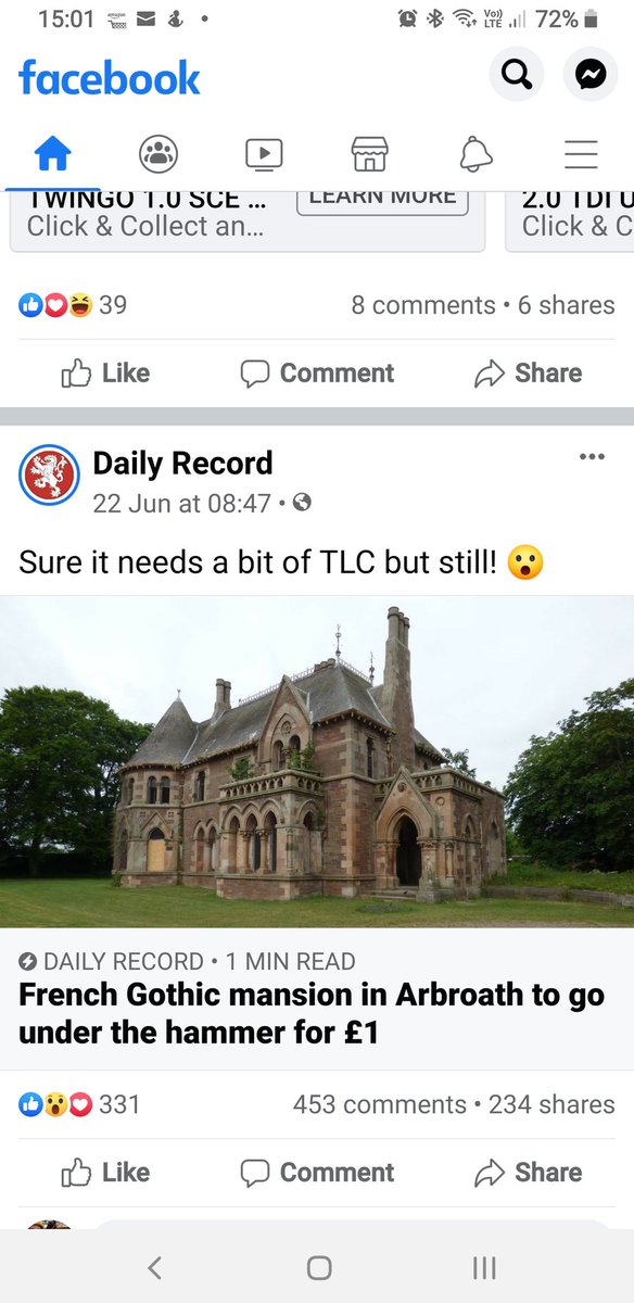 ljking09's tweet photo. @grav3yardgirl hey bunny I know you like gothic buildings this one in Scotland is on sale for £1. 
https://t.co/tPHvpVoGto https://t.co/ORAkagriHY