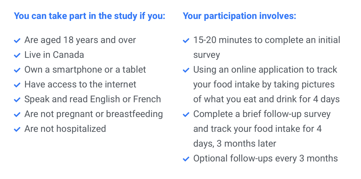 COVIDietStudy's tweet photo. Living in #Canada and want to join the @COVIDietStudy but not sure what's involved? It is easy to participate! Click on the picture below to find out! Visit https://t.co/jNcUVFb2gk to sign-up! #COVID19  #Research https://t.co/BRuNxeljdv