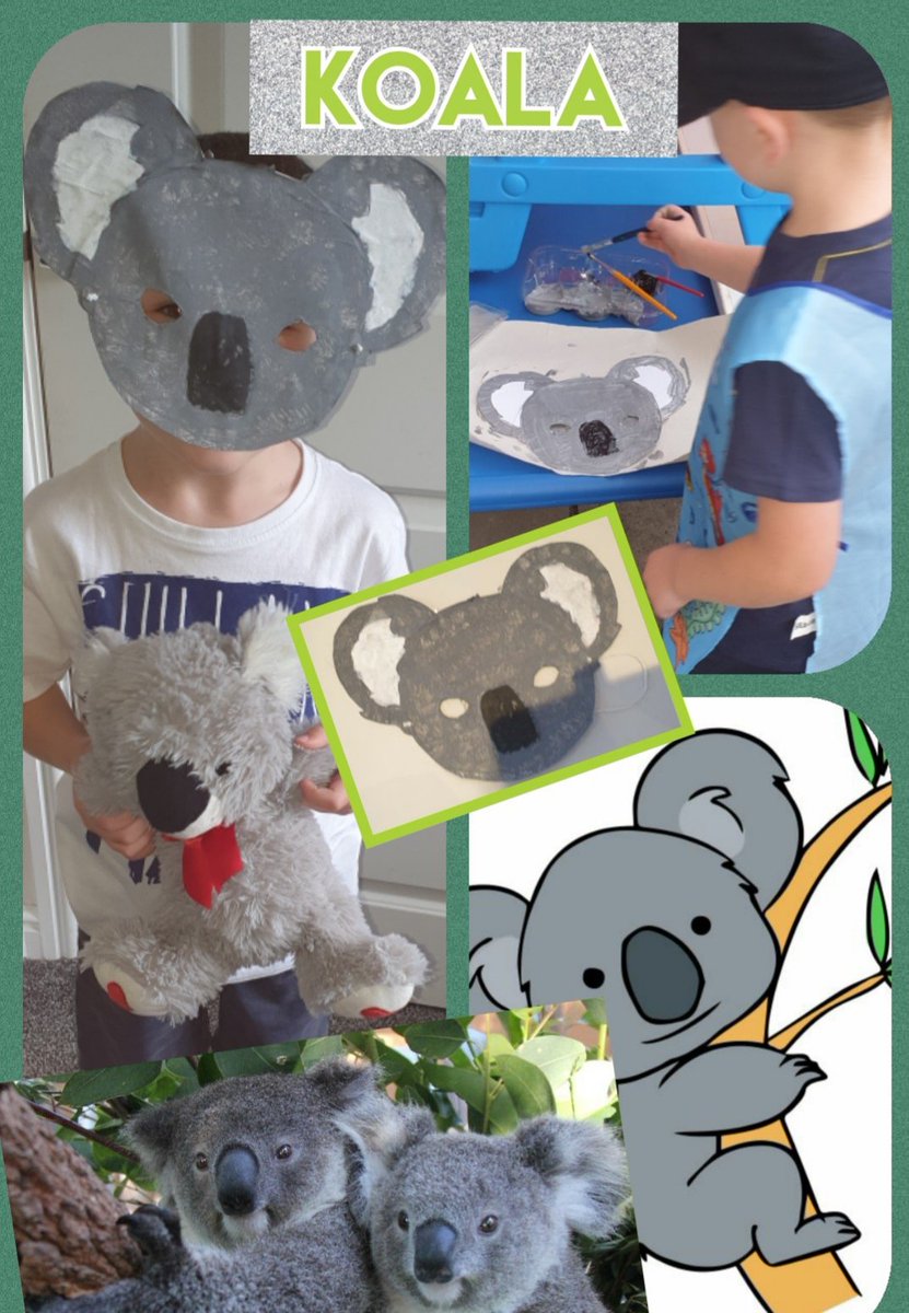 CarlieSmith1989's tweet photo. Mason enjoying making his animal mask and wearing it. He also completed a piece of work to send to his teacher about koalas π¨π¦πΊ #malvernprimary https://t.co/qSvCCVsKno