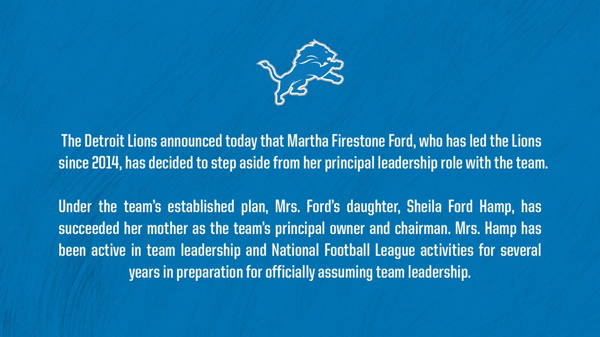Detroit Lions tweet media