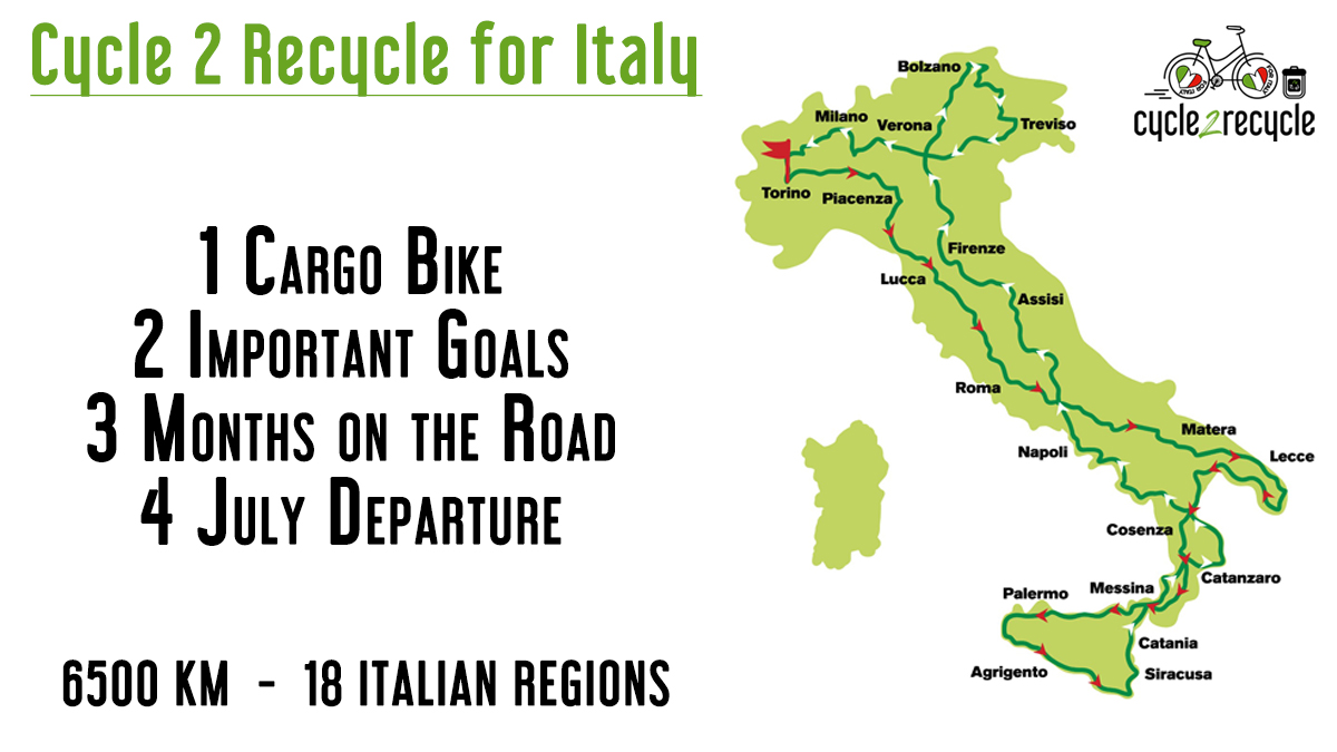 cycle2_recycle's tweet photo. -11 days until departure on July 4th! Can't wait to start #cycling with my #cargobike along the #viafrancigena all the way to #Puglia and then back to the north along #eurovelo 7

#fundraiser #plasticpollution #green
@AEVieFrancigene @BancoAlimentare @EuCyclistsFed @ECFEuroVelo https://t.co/WxZ7BKaj7V
