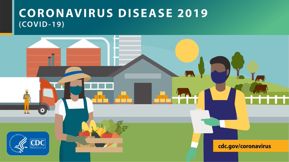 Farm owners and operators can help slow the spread of #COVID19. New <a href="/CDCgov/">CDC</a> and <a href="/USDOL/">U.S. Department of Labor</a> guidance is available to help farm owners and operators protect workers and limit the impact of COVID-19 at their worksites. go.usa.gov/xwfrD