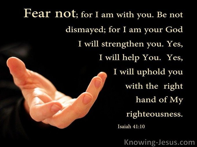 fear not for i am with you esv