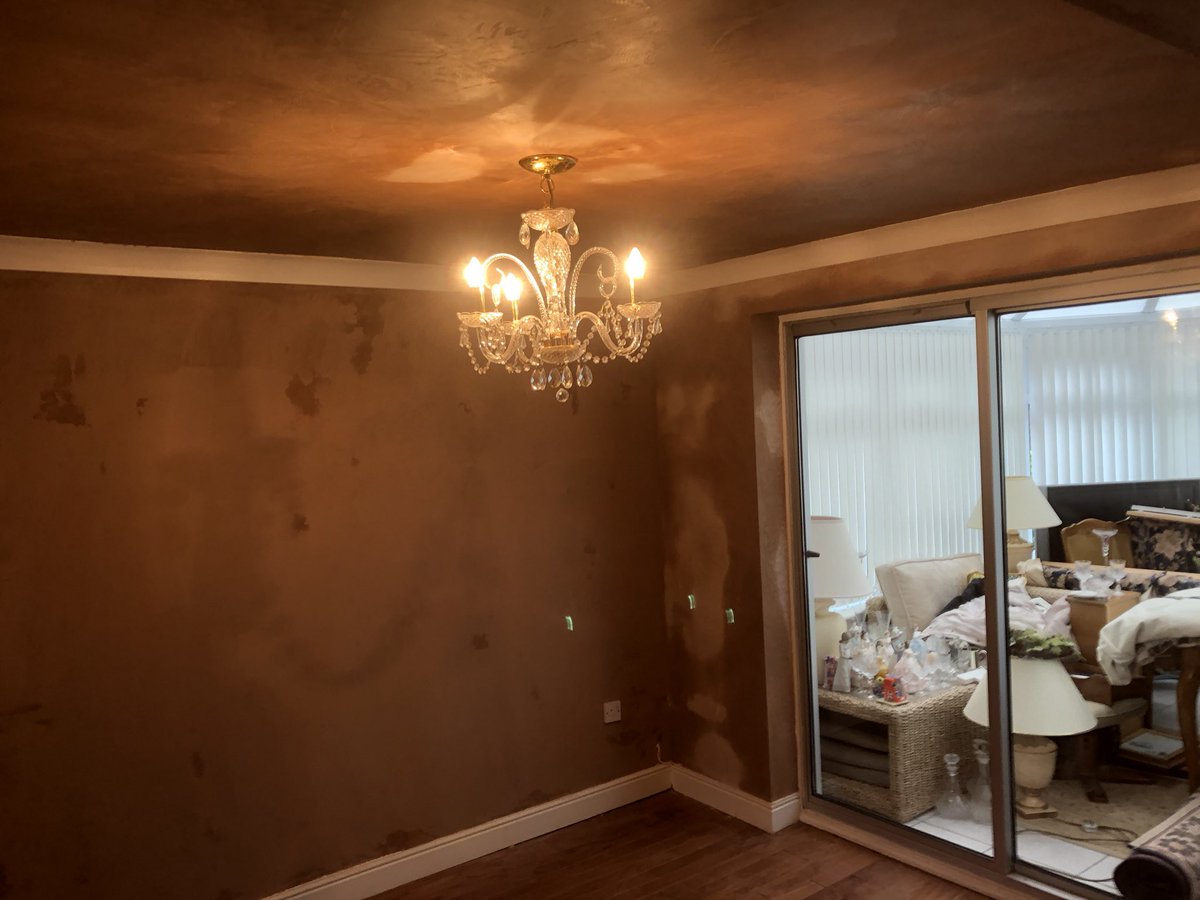 cook_plastering's tweet photo. Dining room full re-skim https://t.co/aJEGFZpceg