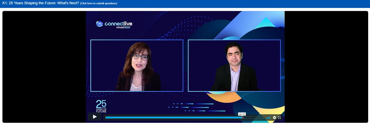 imanageinc's tweet photo. Neil Araujo, CEO and Barbara Stein, Senior Director APAC/LATAM delivering the Keynote on ‘25 Years Shaping the Future: What's Next?’ focusing on sharing their insights gained from partnering with our customers on strategy, impact and next steps.

#iManage #ConnectLive2020 https://t.co/PxeCxnjj1c